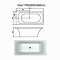 Acrylic Bathtub, Rectangle Bathtub, High Quality Bathtub