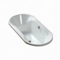 High Quality Acrylic Classical Soaking Walk-in Bathtub in Ellipse Style