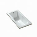 Simple Design Rectangle Acrylic Walk-in Bathtub