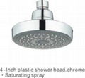 4" Plastic Round Rain Shower Head/Top Shower Head