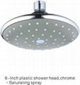 6" Top Round Rain Shower Head with ABS 1 Function