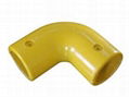 Industrial Fiberglass Handrail Fittings, Fiberglass Guardrail Fittings, FRP/GRP 