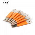 Flexible copper busbar with orange heat shrink tube