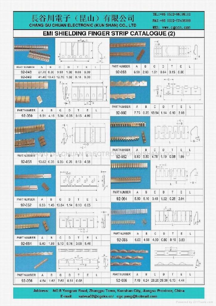 EMI SHIELDING FINGER STRIPS 3