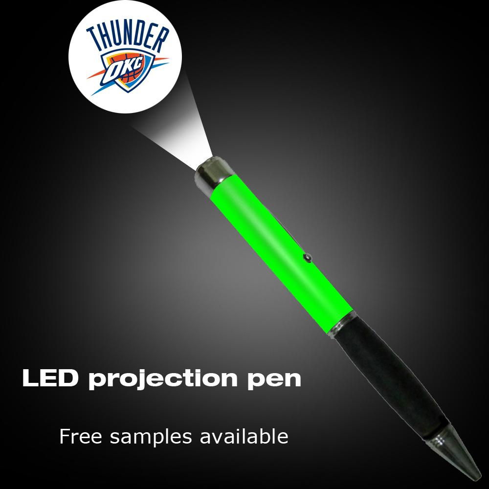 Factory custom LED projector pens full color projection ballpoint pens gift 4