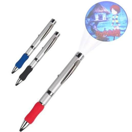 LED metal projector pen LOGO silicone projection pen fashion promotion gift 2