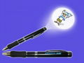 LED metal projector pen LOGO silicone