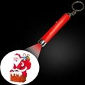 LOGO projector light laser projection torch LED keychain for promotional gifts 3