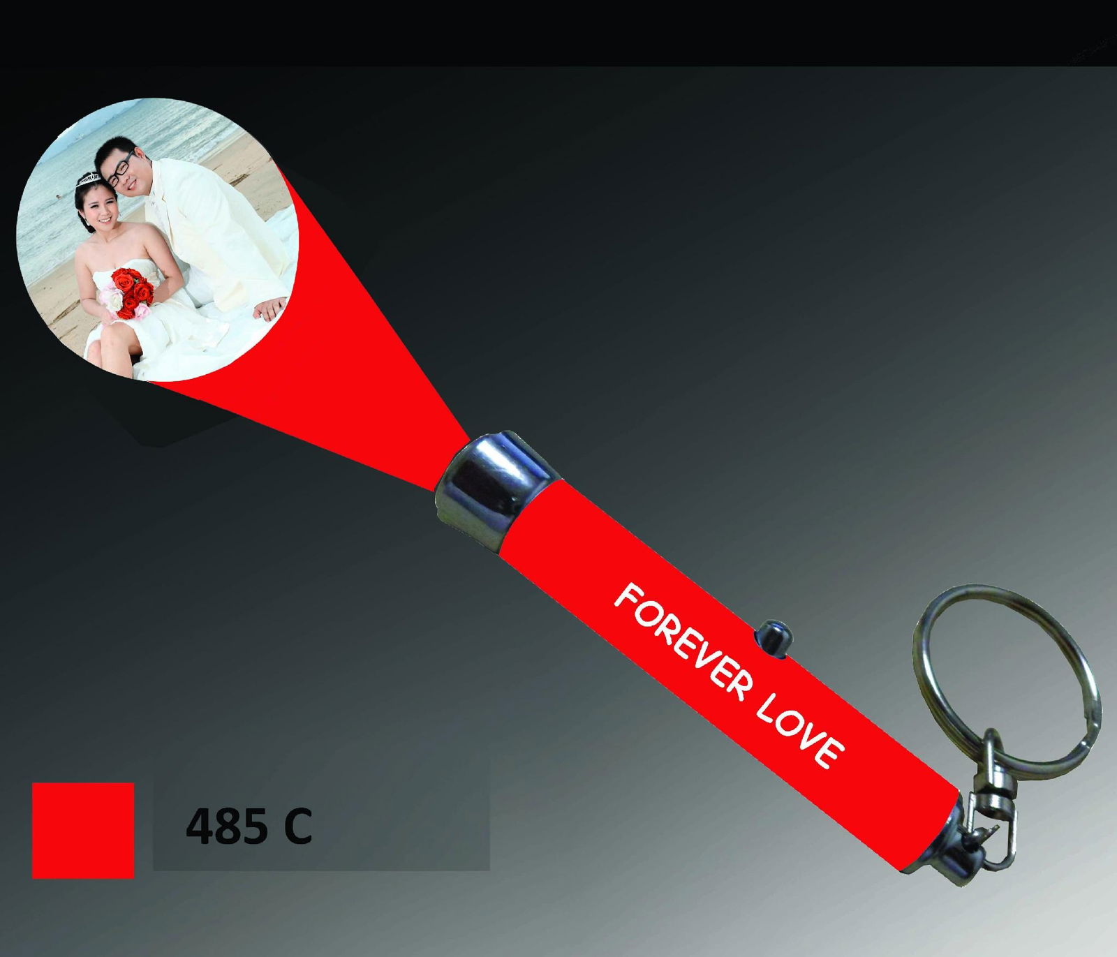 LOGO投影灯 激光投影电筒 LED钥匙扣促销礼品 4