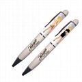 Wholesale woman take off clothes floater liquid ballpoint pens 2D liquid pens 4