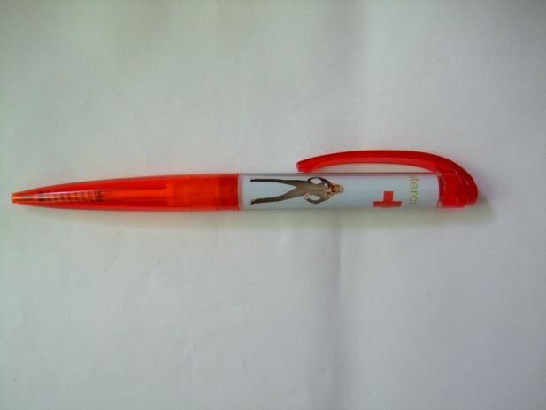 塑胶创意圆珠笔入油笔 2D或者3D漂浮物灌油圆珠笔文具礼品 4