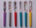 Fashion promotional gifts items Liquid floater ball pens with OEM floater 