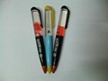 Custom fat liquid pens Plastic Material floater liquid ballpoint pens
