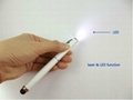 3 in 1 stylus touch pens with LED lighter and Red laser pointer 