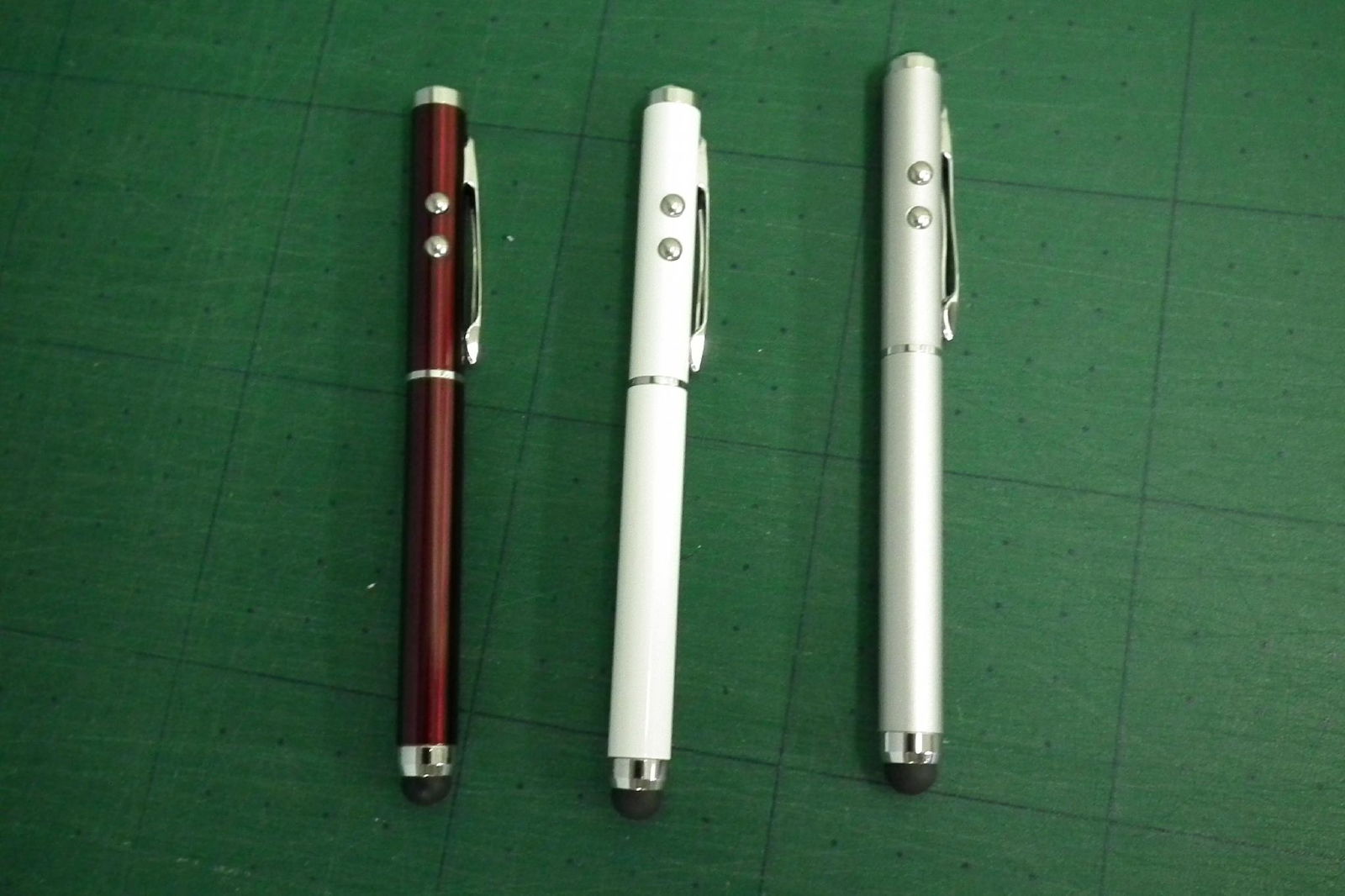 3 in 1 stylus touch pens with LED lighter and Red laser pointer  5