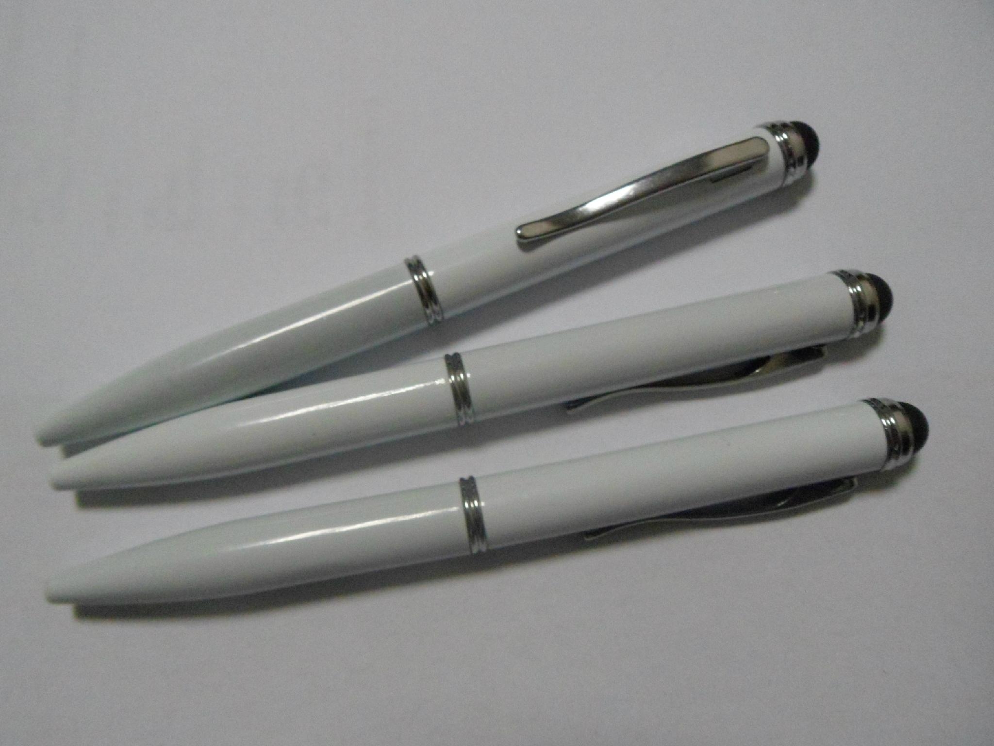 2合1多功能手寫筆 智能手機電容屏專用觸摸筆 時尚手機店促銷禮品 2