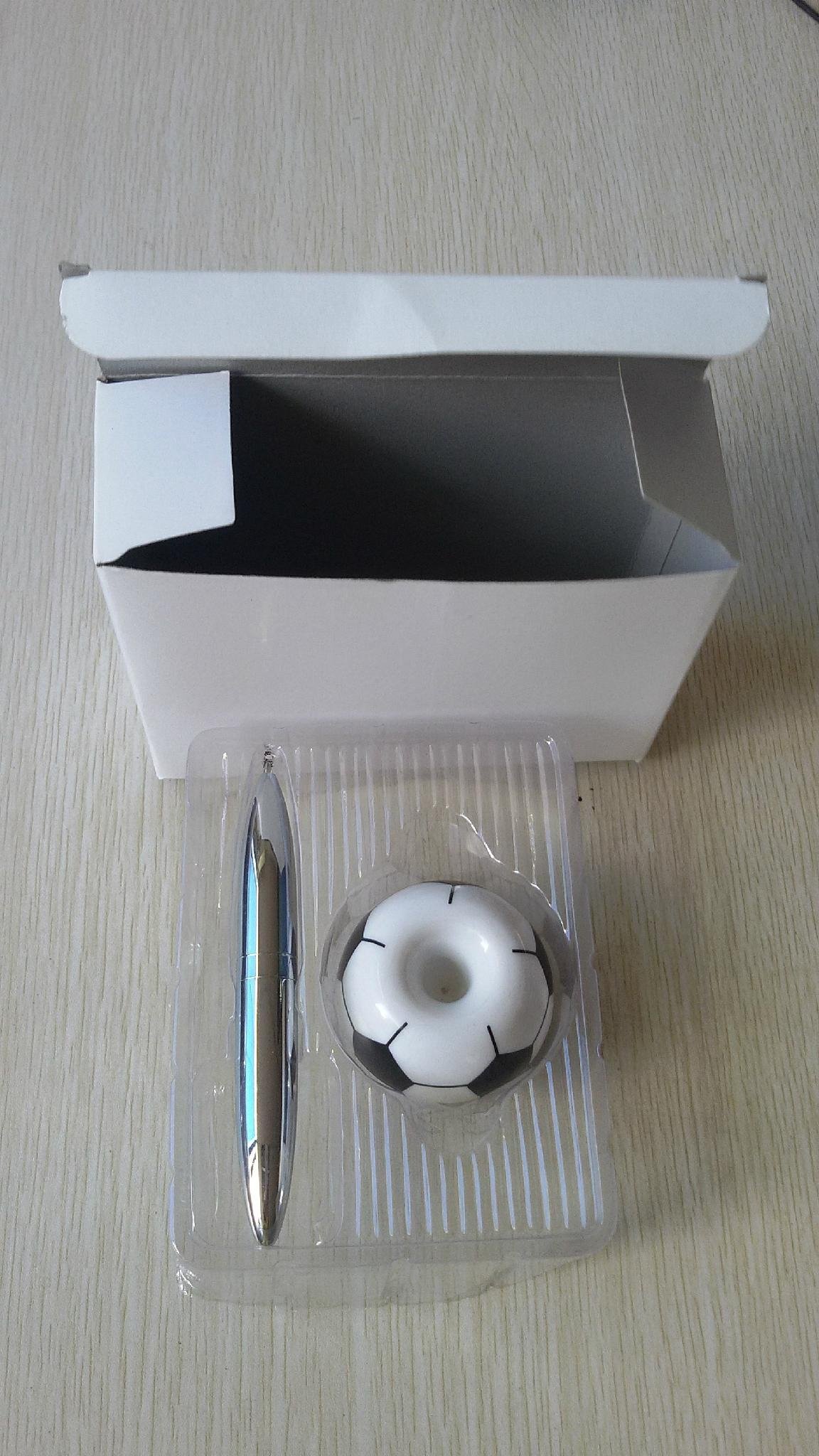 足球底座磁浮筆 創意磁性台筆 時尚磁性圓珠筆 最佳足球賽禮品 2
