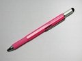 5 In 1 Multi function Tool stylus pens metal multi-purpose Tool ballpoint pens