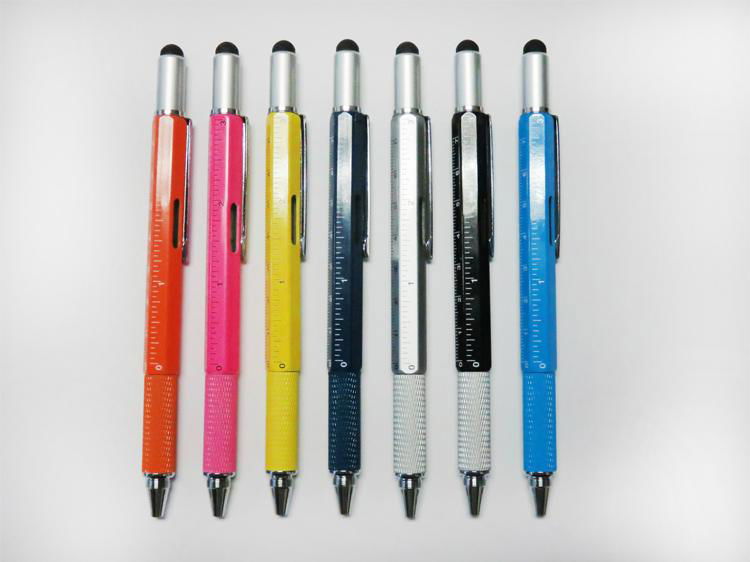 5 In 1 Multi function Tool stylus pens metal multi-purpose Tool ballpoint pens 2