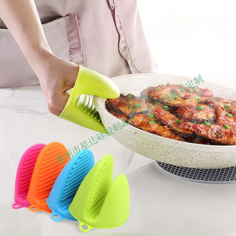 silicone heat resistant gloves baking oven mitt 2