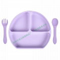Unbreakable Silicone Divided Baby Plates