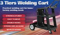 Welding Carts for MigTig Welder and Plasma Cutter Welder Cart on Wheels  3