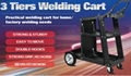 Welding Carts for MigTig Welder and Plasma Cutter Welder Cart on Wheels 