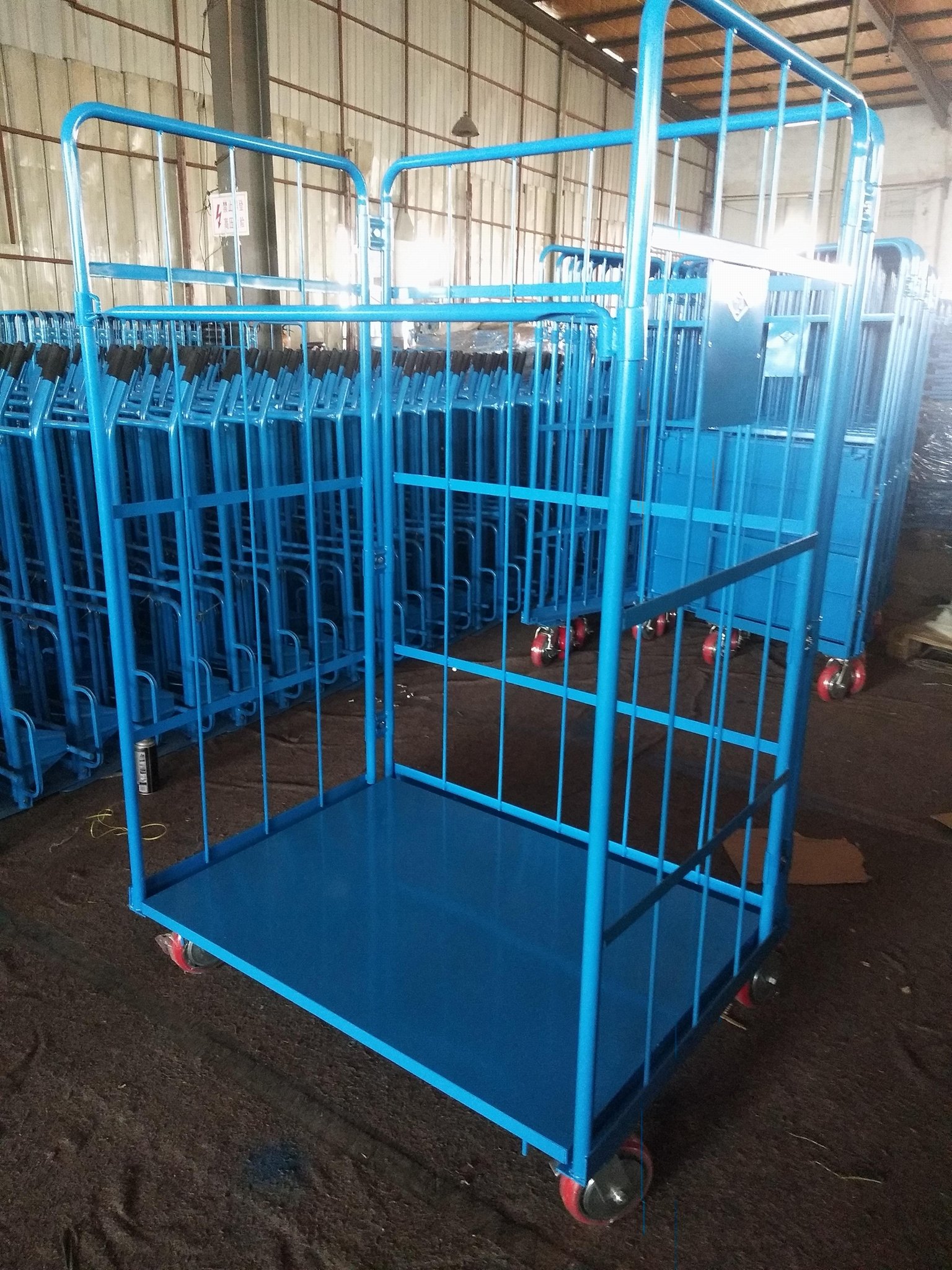 Korea Japan style Roll Cage Tooling Cart Hand Trolley China Manufacturer Factory 5
