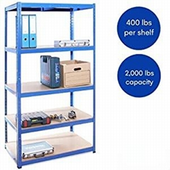 Garage Storage 5 Tier Adjustable Metal Shelving 