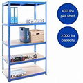 Garage Shelving Units Heavy Duty Racking Shelves for Storage 1 Bay Blue 5 Tier 2 1