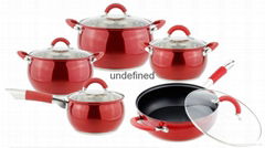 10pcs Stainless Steel Cookware Set