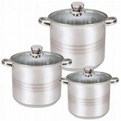 6PC HIGH STOCK POT