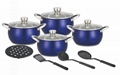 12pcs cookware pot