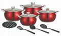 12pcs cookware pot