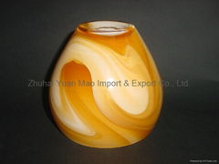 Handblown art glass lamp shade