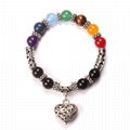 Seven-color nature stone beads Bracelets 1