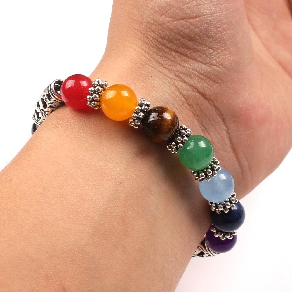 Seven-color nature stone beads Bracelets 3