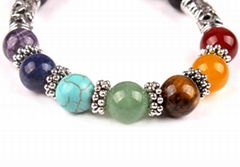 Seven-color nature stone beads Bracelets