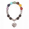 Seven-color nature stone beads Bracelets 2