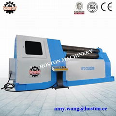 Hoston CNC Bending Machine Hydraulic 4 Rolls Metal Plate Rolling Machine