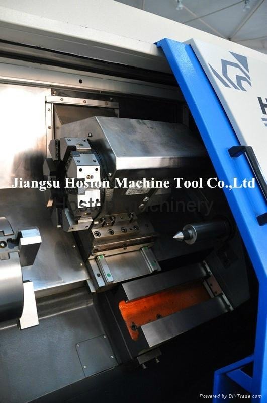 Hoston Automatic High Precision CNC Slant Bed Lathe Machine made in China 3