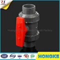 PVC Plastic True Union Valve Eco-Friendly