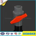 Plastic PVC Ball Valve Removable Handle