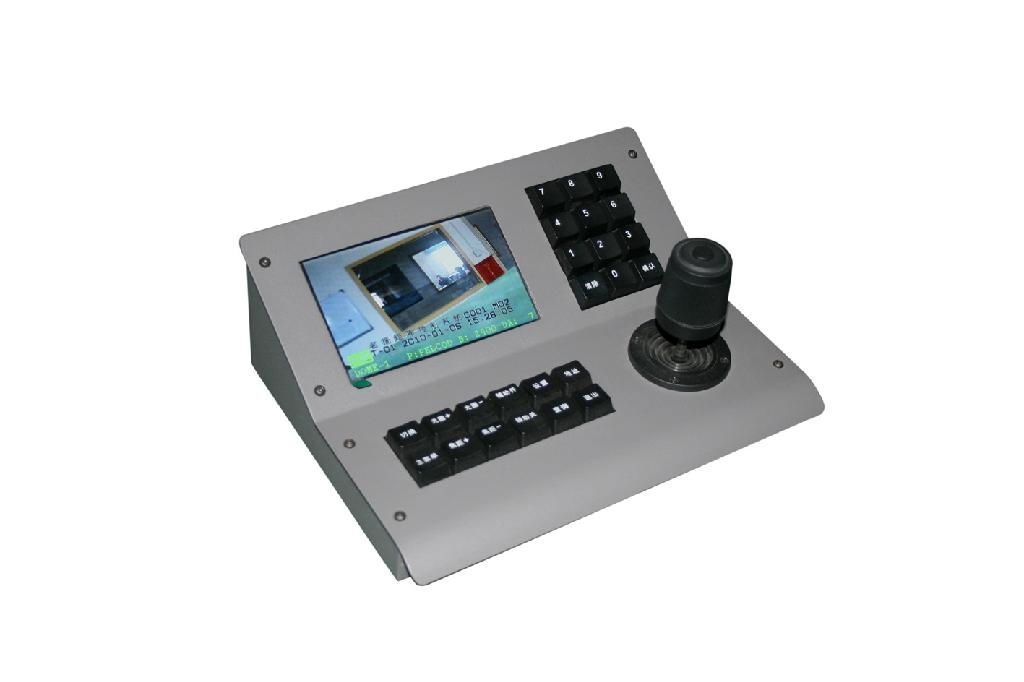 4Axis 3ch color screen PTZ joystick controller  5