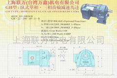 臺灣豪鑫減速馬達