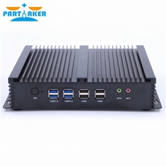 6 RS232 COM Port Dual HDMI Industrial 2 Ethernet Mini PC with Intel i3 i5 i7