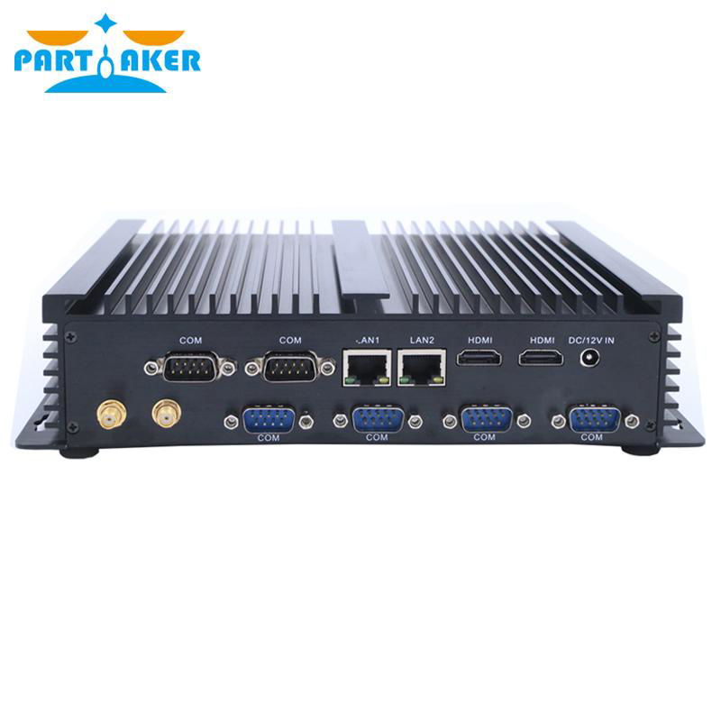 6 RS232 COM Port Dual HDMI Industrial 2 Ethernet Mini PC with Intel i3 i5 i7 3