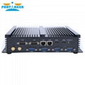 6 RS232 COM Port Dual HDMI Industrial 2 Ethernet Mini PC with Intel i3 i5 i7 3