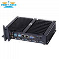 Fanless mini pc industrial computer with USB 3.0 4*COM HDMI Intel Celeron C1037U 2