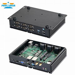 Fanless Industrial Mini PC Intel i7 8550U i5 8250U i7 6500U i5 7267U Dual Lan